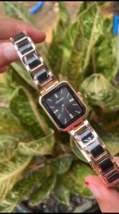 Jam Tangan Wanita Insev Square Ceramic Koreans Looks Anti Air Bergaransi