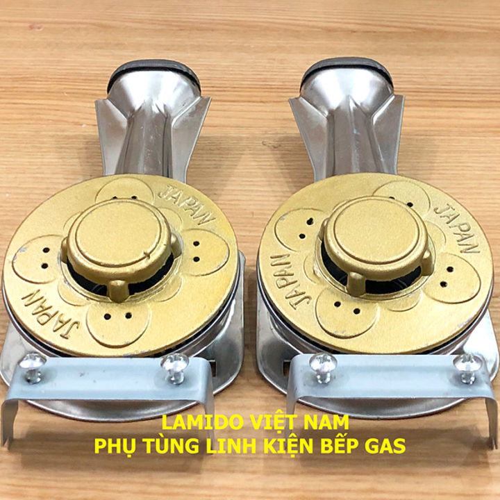 COMBO 2 Cái Điếu inox + Họng Đầu Đốt mâm sen chia lửa bếp gas chén nhôm 78 JAPAN  - [ HỎA TỐC ] [LINH KIỆN] - ( TẶNG KÈM Bass gắn + Vít)