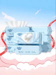 COROU | Padded Baby Face Towel 60 Sheets 8 Packs