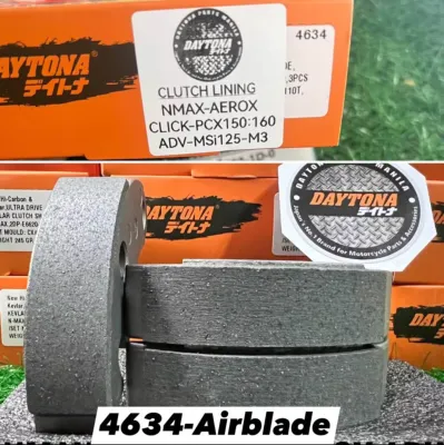 Daytona Clutch Lining 4634 Nmax also COMPATIBLE to Aerox M3 PCX Click ADV