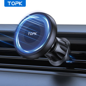 TOPK | TOPK Magnetic Car Phone Holder Air Vent Car Phone Stand For Magsafe iPhone 15 14 13 ProMax Xiaomi Samsung Strong Magnet Holder