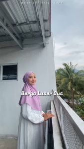 Hijab Bergo Maryam Lasercut / Hijab Instan / Kerudung Bahan Diamond by Mada.Officialstore