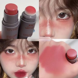 Low Saturation Dual-Ended Blush Stick Creamy Cheek Color Eye Shadow Highlighting Sun-Kissed Womens Facial Makeup