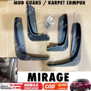 Mud Guard Mirage Karpet Lumpur Hitam .