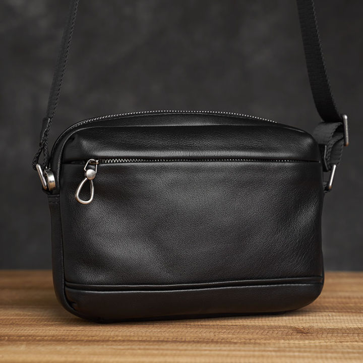 Genuine Leather Men Shoulder Bag Vintage Messenger Bags Male Crossbody Bags Man's Handbag Sling Bag iPAD 9.7 Inch NASVA