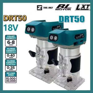 DRT50 Original Trimmer Rechargeable Trimming Machine Brushless Slotting Tool Milling Woodwork Engraving Machine Fit Makita