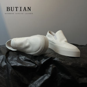 Upgraded Version Italian Handmade Vegetable-Tanned Leather Thick Bottom Slip-On Womens Shoes Spring 2025 Casual Fashion Loafers