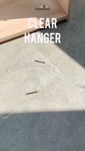 Clear Hanger - Gantungan Baju/Pakaian POMAPOO Premium Berkualitas