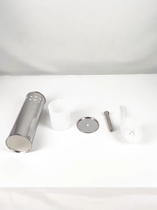 Perlengkapan WC Sikat Stainless Dengan Stand Krom 44cm