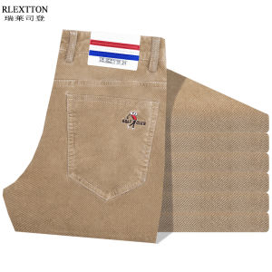 Corduroy Golf Shorts Mens Pants Pants Sports Stretch Casual Straight-Leg Mens Pants Golf Clothing Fall and Winter