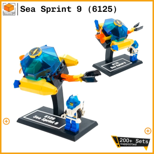 Display Stand for Lego Aquazone Aquanauts Sea Sprint 9 (6125)