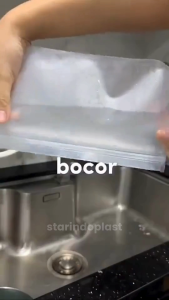Plastik Kulkas Reusable Ziplock PEVA Tebal Menjaga Kulitas Makanan Plastic Bag Elastis dan Tebal Starindo.plast
