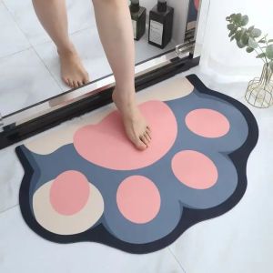VIKAMA Kawaii Hoạt Hình Capybara Thảm Mềm Mại Sang Trọng Thảm Trải Sàn Chống Trơn Trượt Chống Thấm Nước Trang Trí Nhà Cho Phòng Tắm Phòng Ngủ