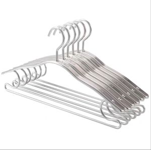 Good Wife Aluminum Alloy Clothes Hanger Wide Shoulder Suit Anti-slip Traceless Thickened Clothes Hanger Home Use Coat Hook