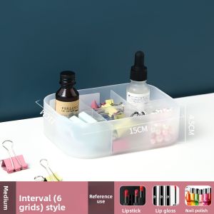 CHAHUA | Cosmetic Organizer Box Transparent Frosted Storage Case