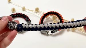Retro Norse Odins Wolf Survival Bracelets Men Viking Geri&Freki Stainless Steel Paracord Rope Bangles Handmade Outdoor Jewelry