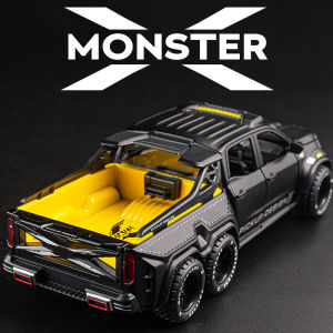 Mô Hình Xe Tải Mercedes-Benz X-Class 6X6 Hợp Kim 1:28 Mô Hình Xe Đạp Mô Phỏng Cho Trẻ Em Quà Tặng Đồ Chơi Xe Đạp Mô Phỏng