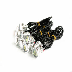 2Pcs Car led Hawkeye Lights 12 LED Grille Signal Lights 23mm led Eagle Eye lamp DRL Daytime Running Light for car motorcycle 12v