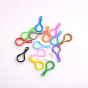 UMI 1pcs Muticolor Plastic Snap Lobster Clasp Hooks DIY Jewelry Making Findings Connectors For Bracelet Keychain Accessories