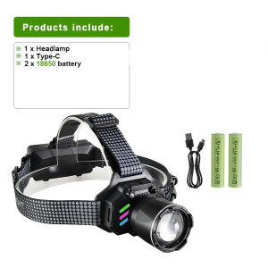 30000000LM Strong Power LED Headlamp Bright induction Head Flashlights USB Rechageable Tourch Fishing Camping Zoom Lanterns
