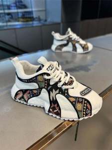 Giày Thể Thao Thường Ngày Mùa Thu Dành Cho Nam Đế Dày in Họa Tiết Phong Cách Bố Giày Thời Trang Thoáng Khí