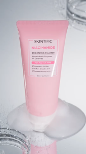 SKINTIFIC Niacinamide Brightening Cleanser 80ml Gentle Deep Cleansing Remove Impurities Brighten Dull Facial Skin