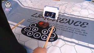 Electronic Drum Set Foldable Digital Roll-Up Drum Pad Electric Portable Compact Size Kit Practice Set With Stick