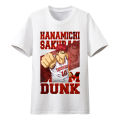 Slam Dunk Hanamichi Sakuragi Short-Sleeved T-shirt Men and Women Pure Cotton Loose Hip Hop Basketball Anime Peripheral Couple Clothes. 