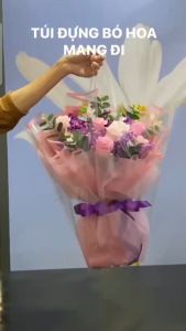Combo 50 Túi Đựng Bó Hoa Có Quai Cầm Tiện Dụng- Túi Đựng Hoa Mang Đi