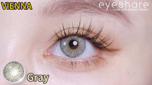 1 pair EyeShare lenses softlens VIENNA seri soflen terlaris gray brown warna lensa kontak for mata  Dapat digunakan untuk cosplay Halloween diameter 14.5MM Lensa kontak sekali pakai tahunan