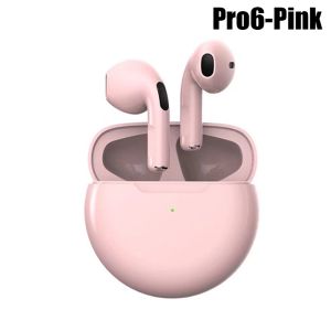 Pro 6 TWS Earbuds True Wireless Headphones Bluetooth 5.0 Waterproof Running Headset With Mic