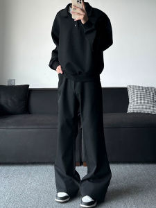 YOULIN | Drapery Elegant Flared Trousers Mens Suits
