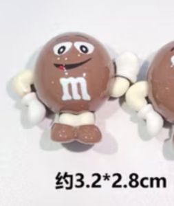 SWEETGAGA >> ตัวติดรองเท้าและกระเป๋าถือไซส์เอส ขนาดแป้น 12 มิล งานเรซิ่นลายช็อกโกแลตMM ราคาต่อ 1 ชิ้น สามารถติดตกแต่ง DIY ได้ตามชอบ