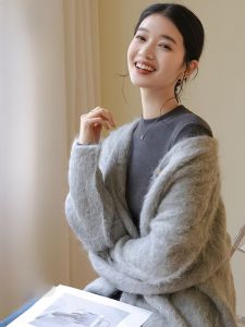 MiiOW | Womens Slim Fit Long Sleeve Mid Neck Wool Base Shirt Inner Wear Spring Autumn Winter Grey Warm Comfortable Commute Style Top