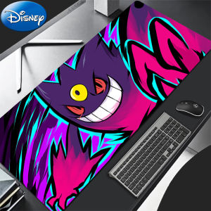 Bandai | 90x40cm Mouse Pad P-Pokemon Gengar Large Rubber Computer Gaming Accessories Mousepad Extended Desk Mat Locking Edge Gamer Carpet
