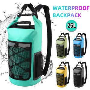 25L Waterproof Backpack Outdoor Sports Dry Wet Separation PVC Dry Bag for Swimming Drifting Boating Kayaking Camping Travel Bag
