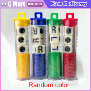 ⭐【LazTop Seller】Left Right Center Dice Game Prime Set Bundle with 3 Dices with Chips for Family Party Game 306-HSQ-LCR-Dice-Game-Random