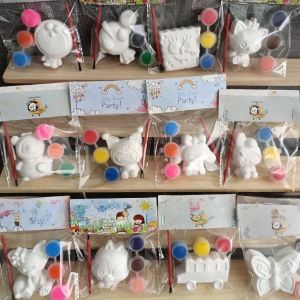 Đồ Chơi Búp Bê Bột Chì DIY Cho Trẻ Em Vật Liệu Sơn Màu Sáng Tạo Bảo Vệ Môi Trường Không Độc Hại Búp Bê Bột Chì Trắng