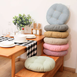 Thickened Round Large Jute and Cotton Seat Cushion
