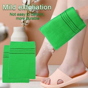 LYMEDIA Durable Extreme Comfort Cleaner Body Rub Portable Shower Scrubber Bath Glove Washcloth Exfoliating Bath Towel