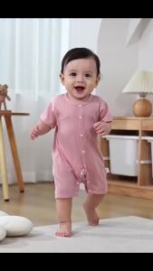 Sonkpuel | Infant Baby Cotton Romper Summer Mesh Breathable Seamless Sleepwear Crawling Air Conditioning Home Clothes