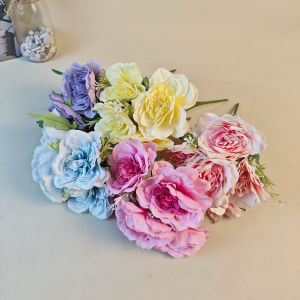 Tanaman Hias Bunga Artifisial Kembang Mawar Tangkai Plastik Anti Layu Dekorasi Pajangan Rumah COD PBP228