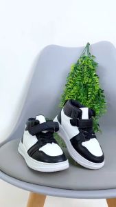 TH BABIES High-Top Shoes For Kids boys With Magic Tape Color blocking For Casual Sneakers
