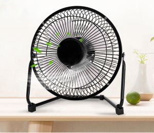 Quạt Sắt Để Bàn Nhỏ Gọn Xoay 360 Độ Tiện Dụng Cổng Sạc USB Không Cần Ổ Cắm Tạo Không Khí Thoáng Mát Tiết Kiệm Điện Năng