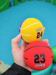 High Elasticity 9cm Rubber Mini Basketball Large Size Childrens Stress Relief Ball Bounce Back Ball Toy for Boys And Girls