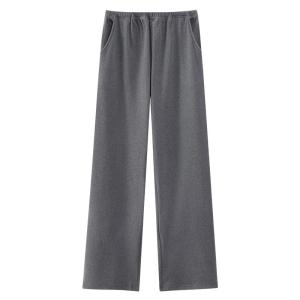 Miiow | Thickened Fleece Womens Sleep Pants Loose Fit Home Leisure Trousers Mid Waist Long Pants Polyester Fiber Winter Warm Pijamas