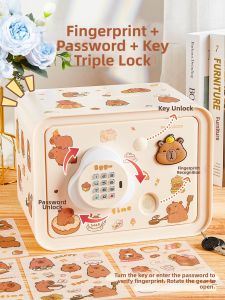 LUOLI | High Aesthetic Fingerprint Security Childrens Piggy Bank
