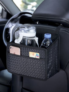 Car Rear Seat Cup Holder Vehicle Tea Cup Rack Hot Water Bottle Fixed Seat Interior Hanging Bag Car Accessories Storage Organizer