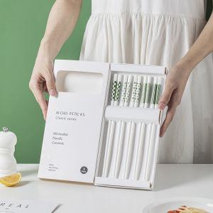 Bộ Thìa Gốm Sứ Cao Cấp Chống Thấm Nước Chịu Nhiệt Độ Cao Chống Thối Dùng Trong Gia Đình Hộp Đựng Thìa Thiết Kế Thanh Lịch Dùng Một Đôi Một Người