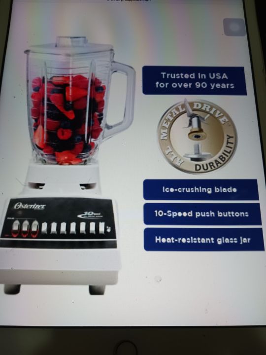 oster 10 speed blender osterizer with free glass jar Lazada PH